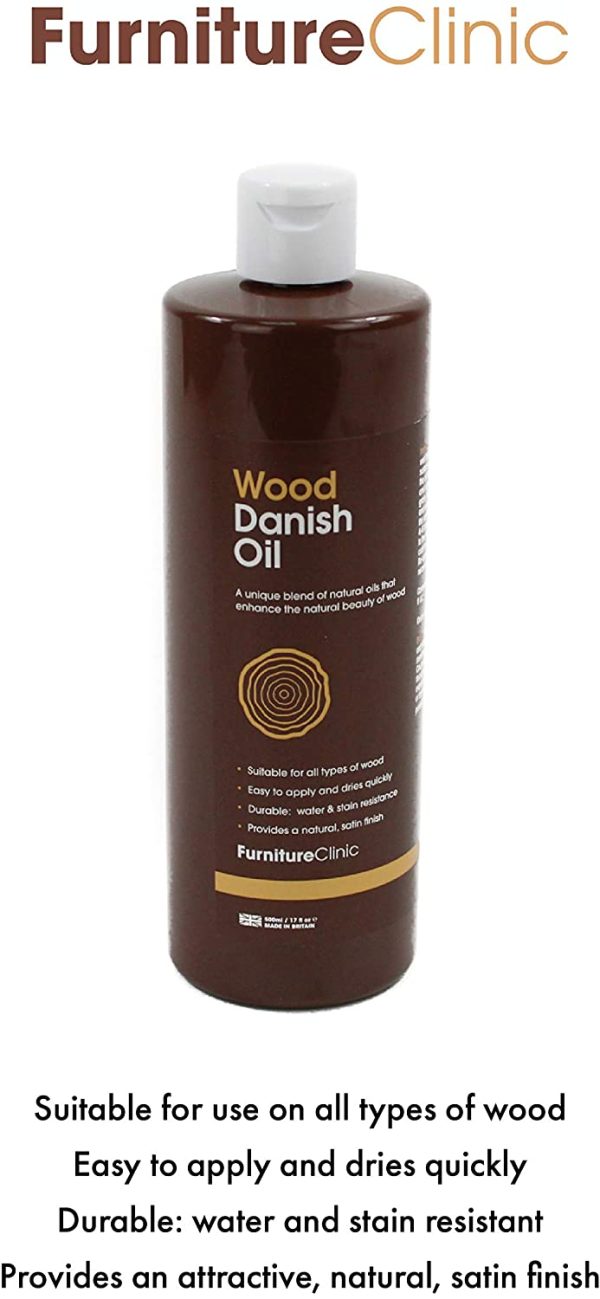 Danish Oil (1.0L) - Premium Oil to Enhance The Natural Beauty of Oak, Pine & More - Seal & Protect for a Satin Finish - Image 3