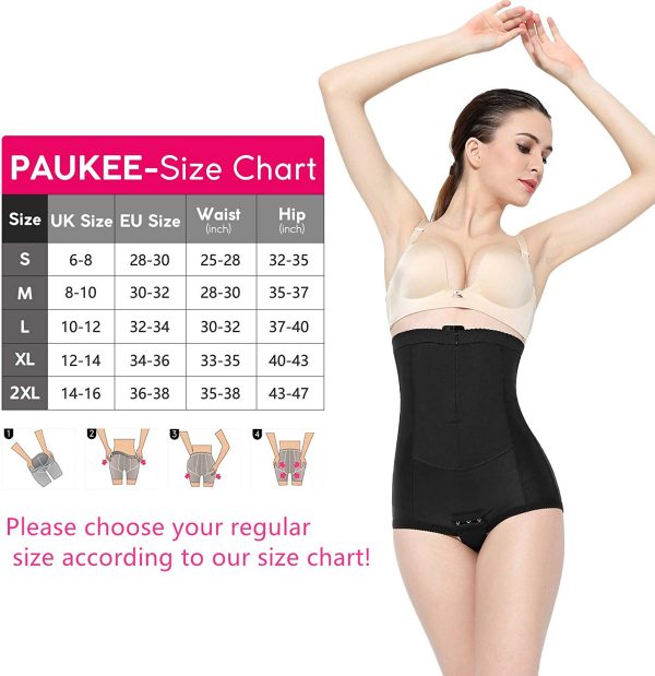 PAUKEE Postpartum C-Section Recovery Panty High Waist C-Panty Belly Wrap Medical Grade Compression Support Girdle Panties