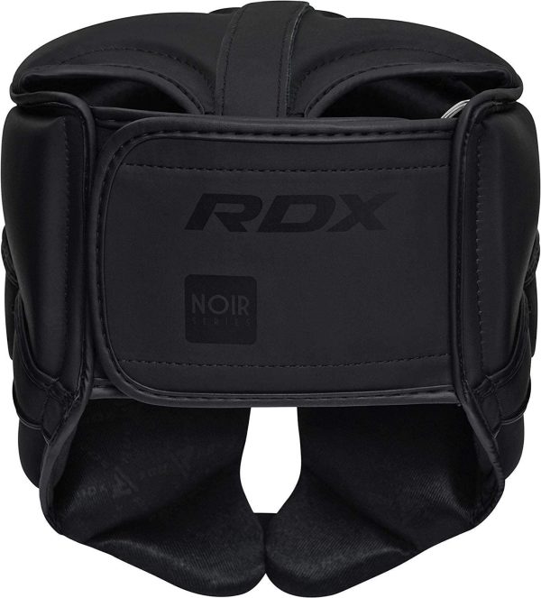 RDX Pro Head Guard Boxing Sparring Grappling, Maya Hide Leather, Headgear MMA Muay Thai Kickboxing Protection Training Helmet, Multi Layered Padding, Taekwondo Martial Arts BJJ Wrestling Karate, Black - Image 8