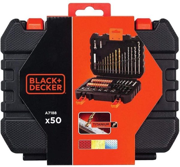 Black + Decker A7188 Drill and Screwdriver Bit Set 50-Piece - Image 3