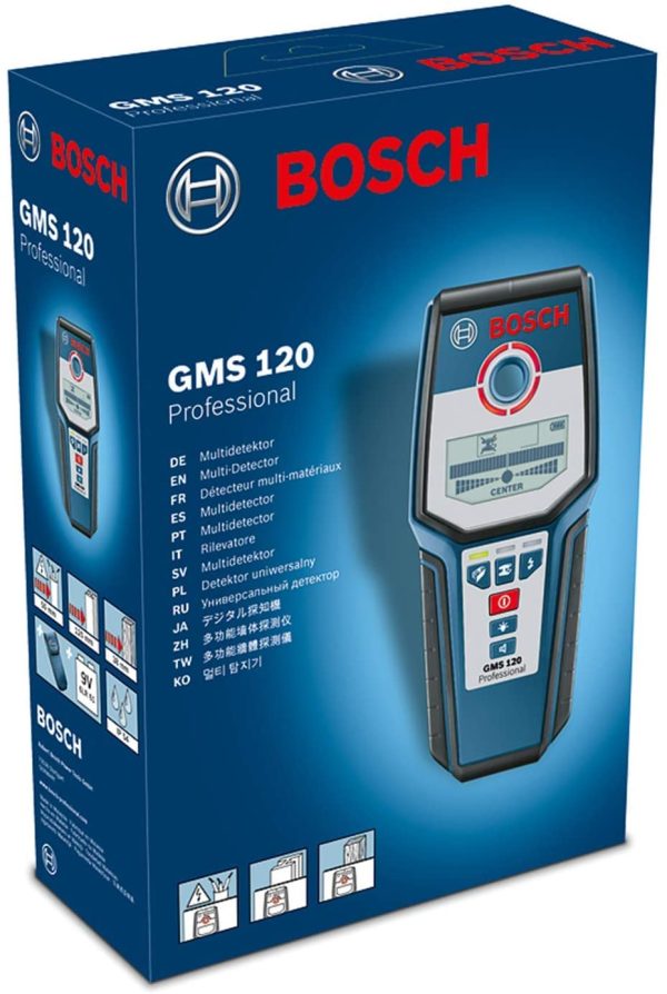 Bosch Professional 601081000 Professional Digital Detector , 9 V, Black/Blue & 0601096B00 Tripod for Lasers and Levels BT 150, Blue, 10.8 cm*58.8 cm*11.6 cm - Image 6