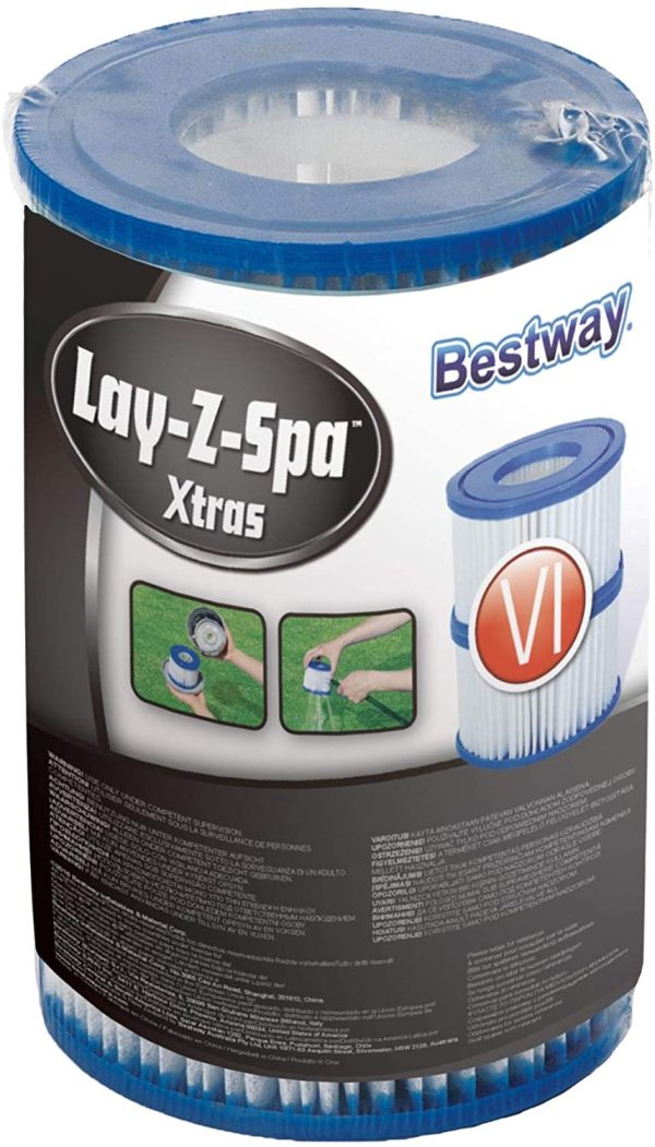 Lay-Z-Spa Hot Tub Filter Cartridge VI for All Lay-Z-Spa Models - 1 x Twin Pack (2 Filters) - Image 6