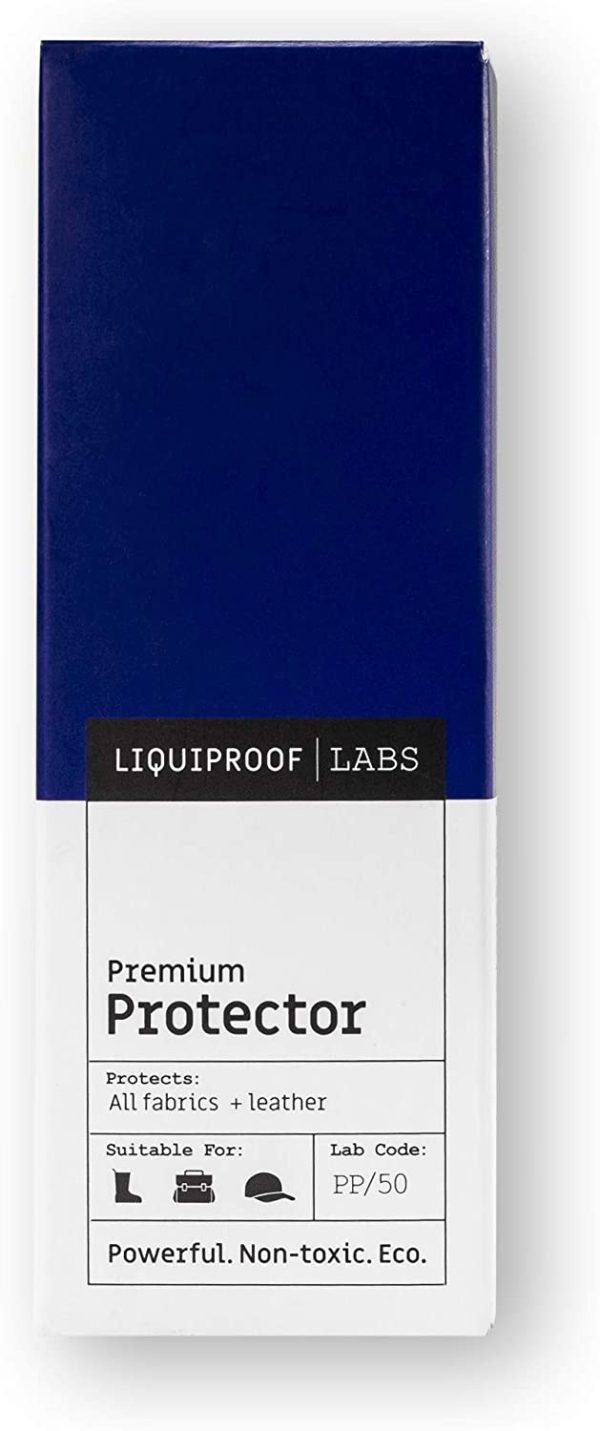 Liquiproof LABS Premium Protector Spray 50ml - long lasting waterproof and stain protection for leather, suede, nubuck, sheepskin and fabrics. For use on shoes, handbags, trainers, boots, clothes etc