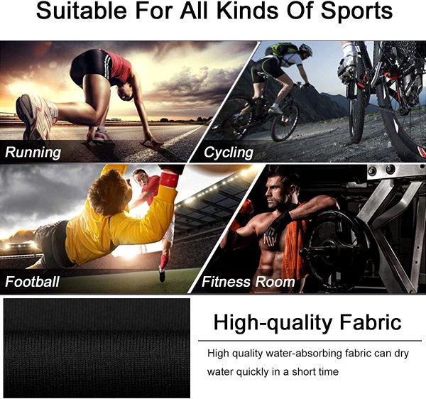 HOPLYNN Men's Long Compression Shorts Cool Dry Sports Tights Sports Undershorts Running Base Layer Shorts with Phone Pockets - Image 4