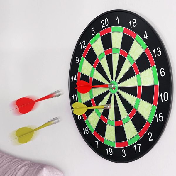 Darts Board, Safety Darts Board Set,17 inch Magnetic Dart Board, Toy Dart Game Set with 6 Magnetic Darts, Safety Dart Game for Party Home Garden, Fun Toys Gift for Kids and Adults - Image 6