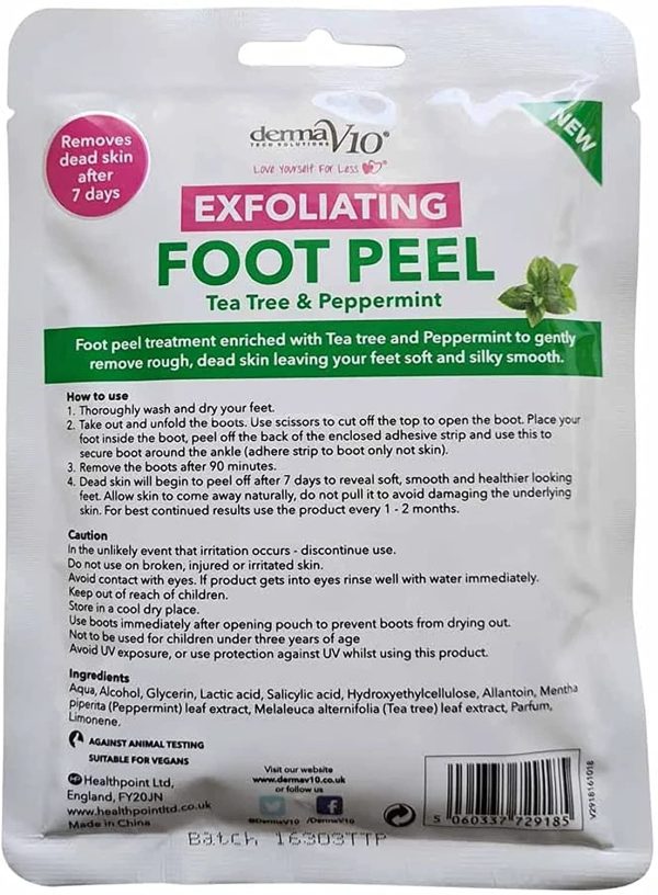 Exfoliating Foot Peel Mask, Pack of 3