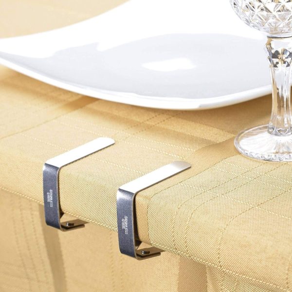 Blooven Tablecloth Clips 8 Pack Stainless Steel Table Cover Clamps Table Cloth Holders - Image 5