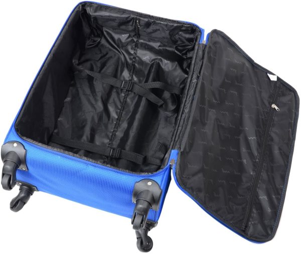 JAM Voyager 19" Blue Super Light Trolley Case Wheeled Travel Suitcase Luggage - Image 6