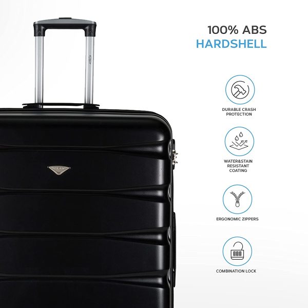 Flight Knight Lightweight 4 Wheel ABS Hard Case Suitcases Cabin & Hold Luggage Options Approved For Over 100 Airlines Including easyJet, British Airways, RyanAir, Virgin Atlantic, Emirates & Many More - Image 8