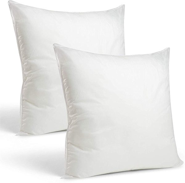 Set of 2 Hypoallergic Cushion Inner Pads (Pack of 2) 14" x 14" (35cm x 35cm) Cushion Insert Decorative Square Pillow Stuffer for Sofa Couch Cushions - Image 5