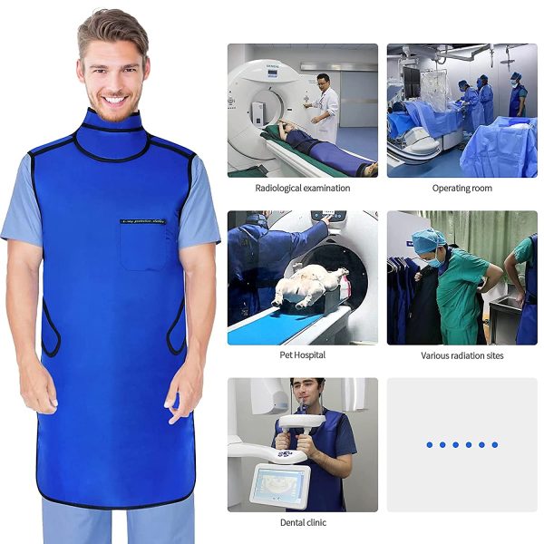 LVCHEN Lead Apron 0.5mm pb Xray with Thyroid Shield Collar Dental Lab Apron Lead Protection Lightweight dentist X-Ray Protection Apron Adult - Image 6