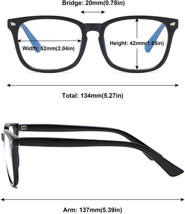 MAGIMODAC Blue Light Blocking Glasses Reading Glasses Lightweight Frame Eyeglasses 1.0 1.25 1.5 1.75 2.0 2.25 2.5 2.75 3.0 3.5 4.0 Unisex for Women and Men and Aged - Image 6