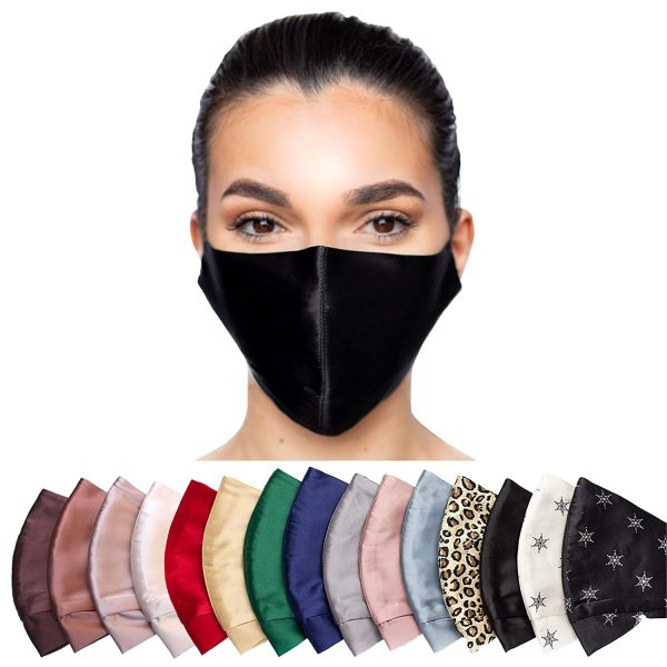 HABAC STUDIO - 100% Silk Face Mask, Face Masks Washable UK, Reusable Face Mask, Mens Face Mask, Mulberry Silk Mask, Masks for Women, Face Covering, Face Masks, Nose Wire, Choice of 15 Colours. - Image 6