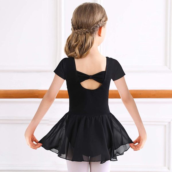 Bezioner Girls Ballet Dress Kids Gymnastics Dance Leotard Costume Dancewear With Skirt - Image 6