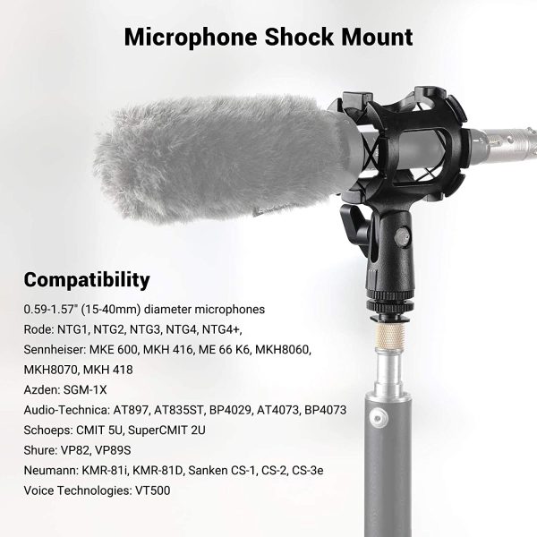 SMALLRIG Microphone Shock Mount for Camera Shoes and Boompoles 1859 - Image 4