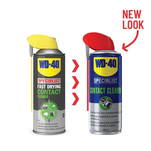 Contact Cleaner by WD-40 Specialist - Non-conductive Spray Suitable for Use on Sensitive Electronics. Removes Dirt, Dust, and Flux Residue- Smart Straw Narrow, Wide and 360 Spray - 400 ml - Image 7