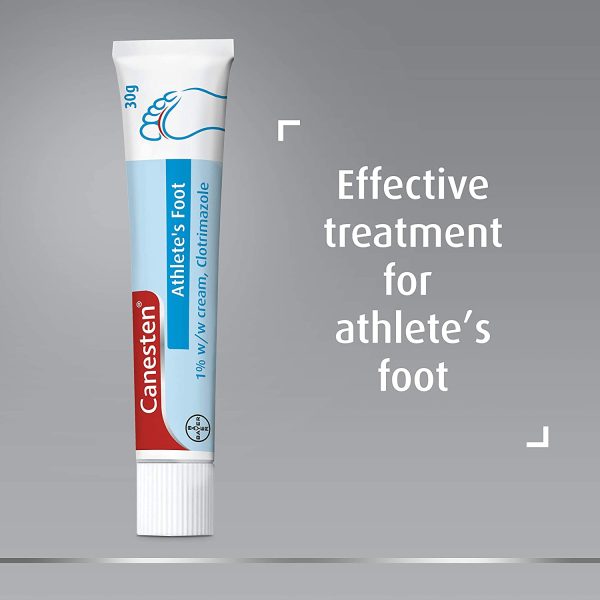 Canesten Athlete??s Foot 1% w/w Cream | Effective Athlete??s Foot Treatment | Soothes Itching | Destroys Athlete??s Foot Fungi | Antifungal Cream | Big pack |30 g - Image 5