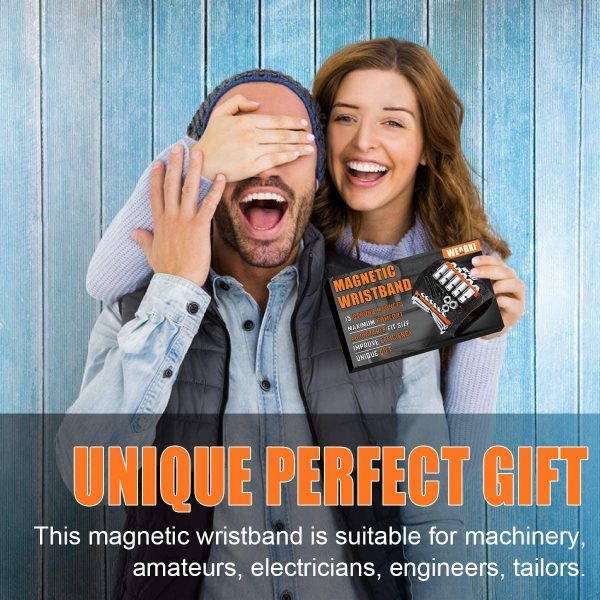 Gifts for Men, Mens Gifts Magnetic Wristband, Tools Belt Holding Screws Gadgets for Men Gifts, Birthday Gifts for Him, Gifts for Men Who Have Everything, Presents for Men, Father's Day Gifts - Image 2