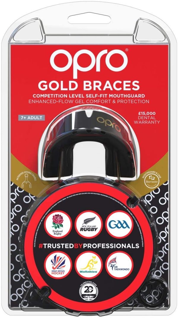 Opro Gold Level Mouthguard for Braces | Gum Shield for Rugby, Hockey and other Contact Sports - Image 5