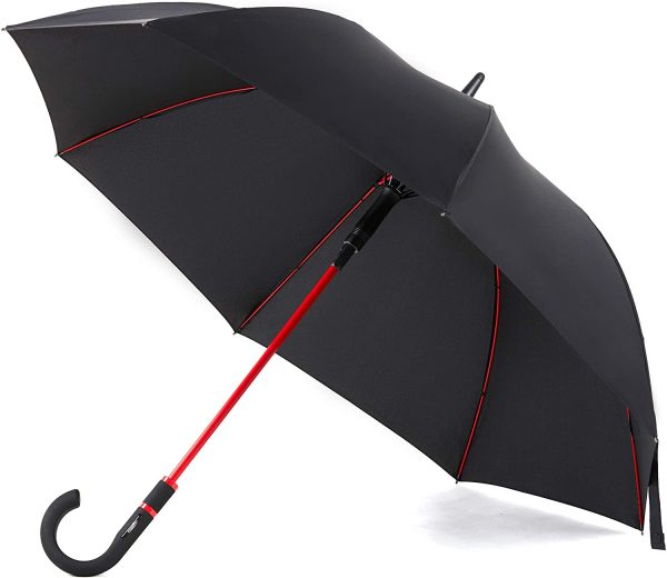 55 Inchs Golf Umbrella Windproof for Men Ladies Walking Stick Umbrellas Large Automatic Open for 2 Persons with Fiberglass Ribs and 210T PG Water-Repellent Fabric, Auto Open Umbrella Long Umbrella - Image 3