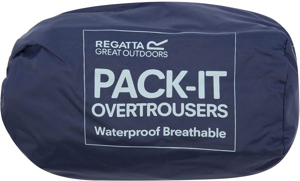 Regatta Womens Pack It Waterproof Over Trousers - Midnight - Image 3