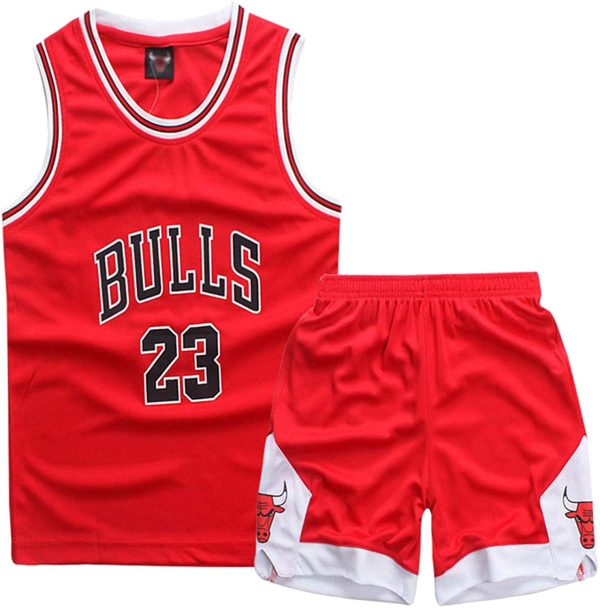 Geek UP Kids Boys Basketball 2-Piece Basketball Performance Tank Top and Shorts Set