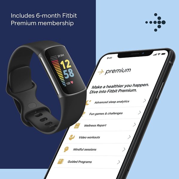 Fitbit Charge 5 Activity Tracker with 6-months Premium Membership Included, up to 7 days battery life and Daily Readiness Score - Image 5