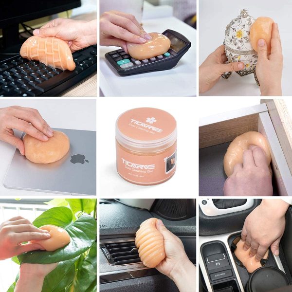 Cleaning Gel for Car Cleaning Putty Auto Detailing Gel Car Interior Cleaner Universal Dust Removal Gel Vent Cleaner Keyboard Cleaner for Laptop - Image 7