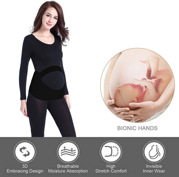 MDHAND Pregnancy Support Belt, 3 in 1 Maternity Belt Lumbar Back Support Waist Maternity Belly Bands & Support, Relieve Back Hip - Image 5