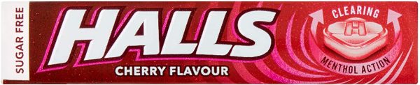 Halls Sugar Free Cherry Menthol Action Sweets, 32g - Image 3