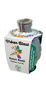 Lou's Nature Store - Urban Blast - Wildflower Seed Grenade - Bee Bomb - Wild Flower Mix