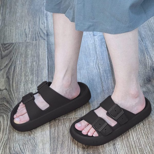 GEWEO Slippers Women Slides Men Beach Flip Flops Non-Slip Adjustable Buckle Sandals Summer Pool Sliders Indoor Unisex 3-10UK - Image 3