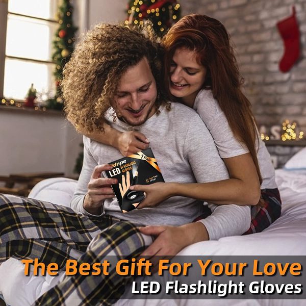 Elidepe Gifts For Men, LED Flashlight Gloves Fishing Accessories Mens Gifts,, Birthday Gifts For Dad, Gifts For Men Who Have Everything, Fishing And Cycling Gifts For Men - Image 6