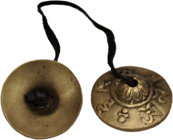 Dharma Store - Tibetan Tingsha Cymbals Bell (Small) Om Mani Padme Hum - Image 2