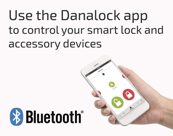 danalock 3031350 Smartlock, Danabridge, White, Same Size