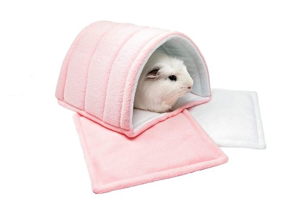 Guinea Pig and small animal fleece tunnel with two WATERPROOF pads made by ATALAS