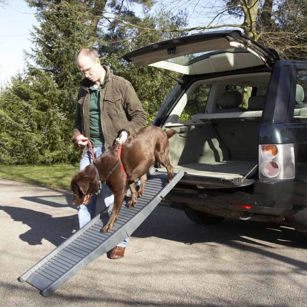 Portable Lightweight Non-Slip Design Folding Pet Car Ramp - Unfolded Dimensions 152 x 12 x 40cm - Image 4