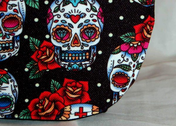 Day of the Dead Messenger Bag, Sugar Skull Shoulder Bag, Choose your Bag Colour, See Description