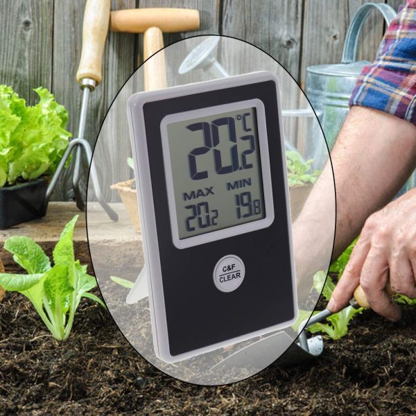 Digital Max Min Greenhouse Thermometer - Monitor Maximum and Minimum Temperatures For Use In The Garden Greenhouse or Home and Can Be Used Indoor or Outdoor Easily Wall Mounted - Image 2