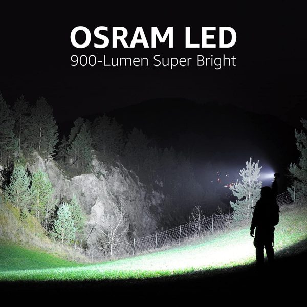 LED Torch, LE3000 Torch, Super Bright, 5 Lighting Modes, Zoomable, Water Resistant, Adopted by Osram P9 LED, Powered by AA Battery, for Outdoor Use & Indoor Emergency Use - Image 5