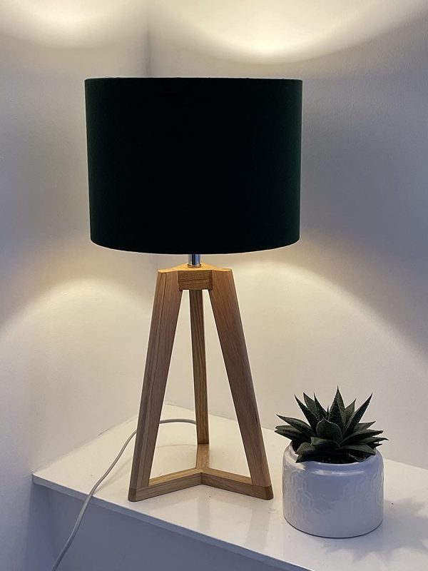 Forest Green Botanical Ochre Monkey Drum Lampshade - Image 2