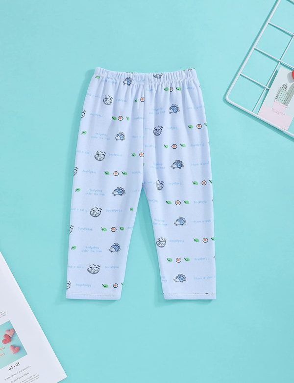 Infant Baby Boy Girl Clothes Outfits, 5Pcs Sleepwear Set Long Sleeve Tops+Hat+2Pcs Pants+Bib Clothes Set Gift for 0-3 Months Newborn?? - Image 6