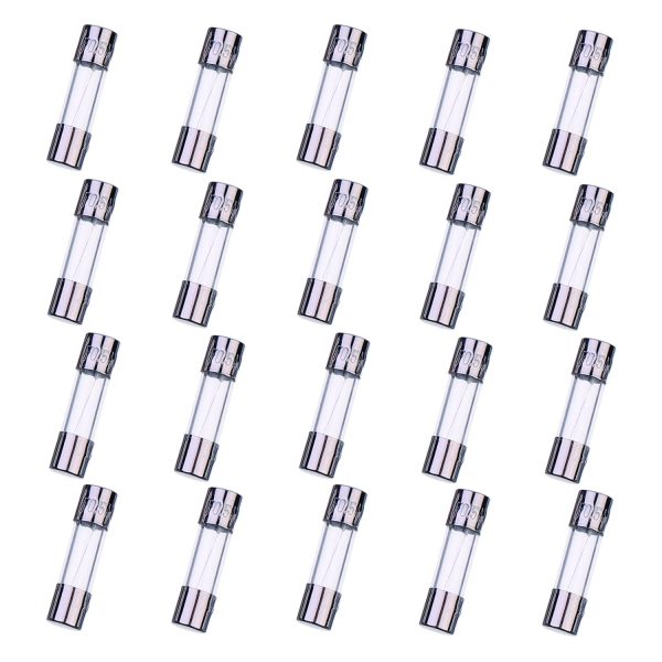 HUAREW F0.5AL250V 20 Pcs 5x20mm Fast-Blow Glass Fuse 0.5A 250V 0.2x0.78 inch time delay Fuse(Pack of 20 Pcs) - Image 2