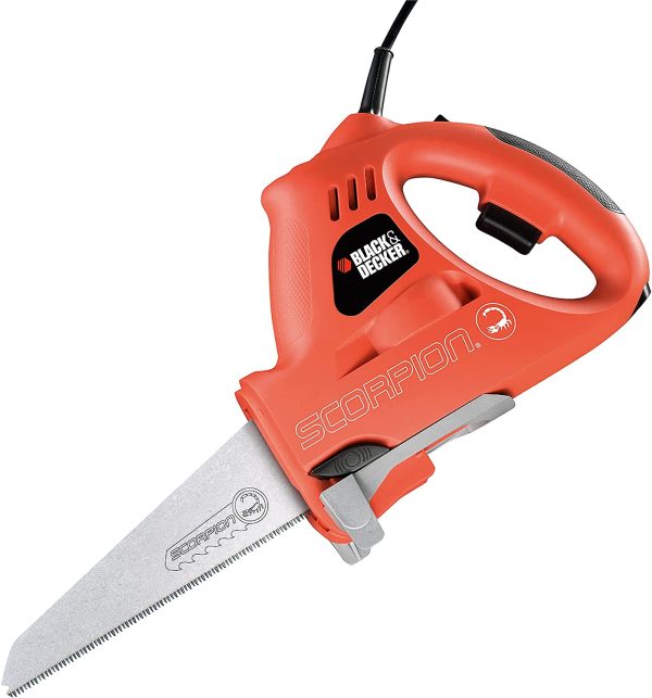 BLACK+DECKER 400 V Scorpion Electric Saw with 3 Blades and 10mm Stroke Length, KS890ECN-GB - Image 2