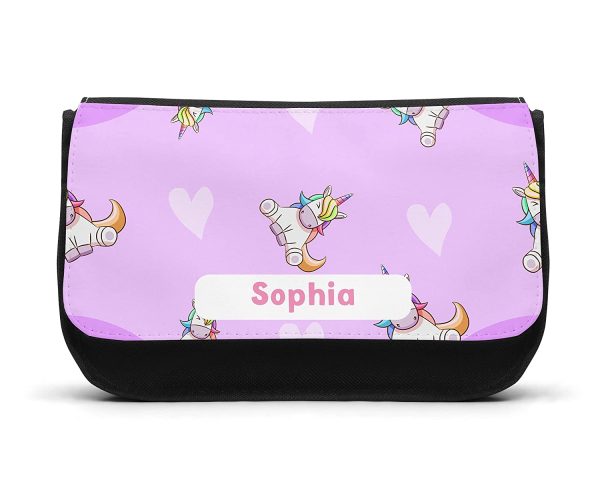 Personalised Unicorn Pencil Case with Any Name, Girls Pencil Case, Custom Back To School Gift - Image 4