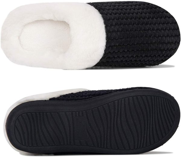 Ladies House Slippers Memory Foam Slippers for Women Comfortable Warm Cosy Non Slip Indoor Outdoor Home Slippers - Image 5