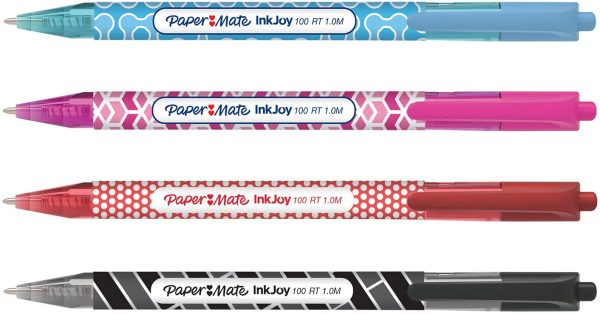 Paper Mate InkJoy Wrap Ballpoint Pens | Retractable Medium Point | Assorted Colours | 4 Count - Image 2