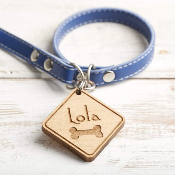 Personalised Wooden Dog Tag or Cat Tag ID Identification Pet Tag - Image 6