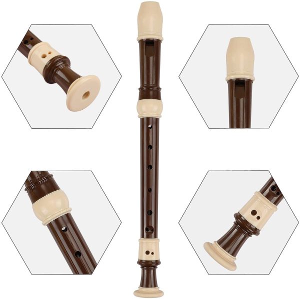 Recorder 8 Hole Descant Flauta Soprano Recorder Professional Treble Flute Baroque Style C Key for Adults With Fingering Chart Instructions - Image 6