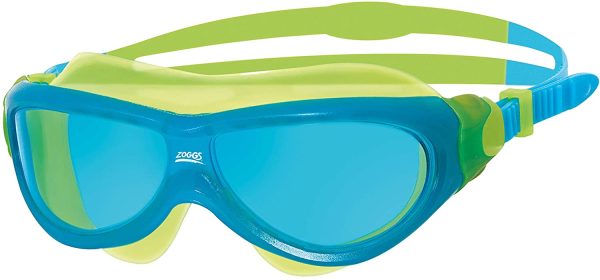 Zoggs Phantom Junior Swimming Goggles, UV Protection Swim Goggles, Quick Adjust children??s Goggles Straps, Fog Free Clear Swim Goggle Lenses, Swimming Goggles kids 6-14 years